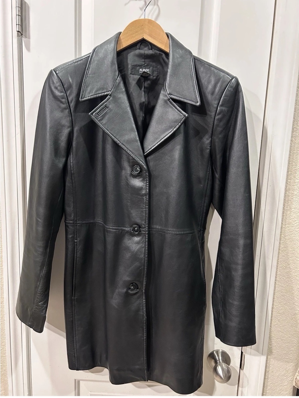 Alfani VINTAGE leather trench coat